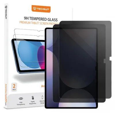 Produktbild von Techsuit - ArmorGlass CrystalHD, 2er-Pack, Schutzglas für Samsung Galaxy S9 Plus / S9 FE Plus / S10 Plus - Schwarz