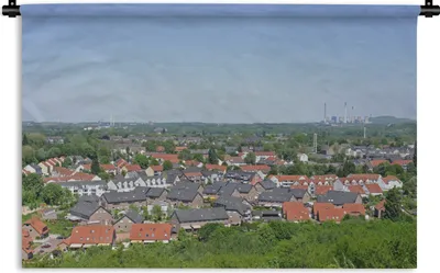 Produktbild von MuchoWow® Wandteppich Wandbehang Blick über die deutsche Stadt Essen 120x80 cm Tapisserie Dekoration Wandtuch - Wanddekorationen - Wandtücher