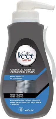 Produktbild von Veet Men Depilačný krém na telo pre citlivú pokožku 400 ml