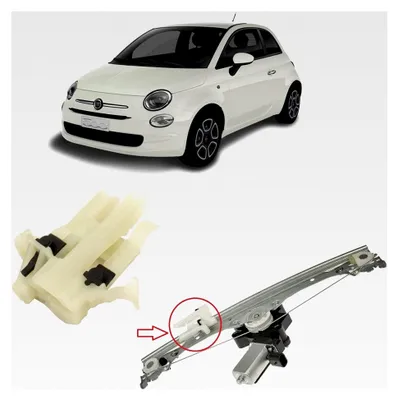Produktbild von Reparaturclip für Fensterheber passend für Fiat 500 (2007-2022) - 500C (2009-2022) - Vorne Links - Elektrischer Fensterheber