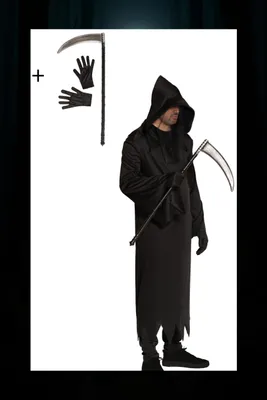 Immagine prodotto di Solidchoice - Costume da uomo "Death Coat" - Outfit di Halloween a tema macabro