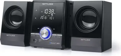 Obrázek produktu pro Muse M-38 BT, Domácí mikro audio systém, Černá, 1 disky, Čína, 10 W, FM