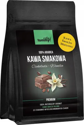 Image de Café moulu aromatisé, saveur naturelle chocolat-vanille, 250 g, Arabica, fraîchement torréfié
