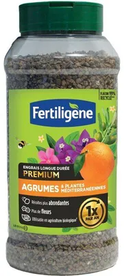 Produktbild von Premium-Langzeitdünger für Zitrusfrüchte und mediterrane Pflanzen, FERTILIGENE, 600 g, FEGLDMED