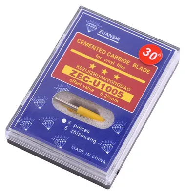 Obrázek produktu pro Ostrý plotrovací nůž, karbidová čepel pro řezání vinylu (30°)