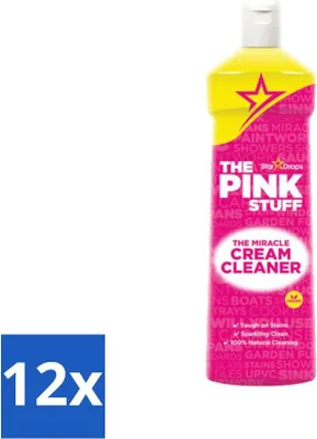 Produktbild von The Pink Stuff – Miracle Cream Cleaner – Allzweckreiniger – Für Küche & Bad – 500 ml - Vorteilspack - 12 Stücke