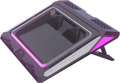 Produktbild von Doppeltes Lüfter Notebook Kühlpad 14-17 Zoll Gaming Notebook mit Staubfilter und Höhenverstellung