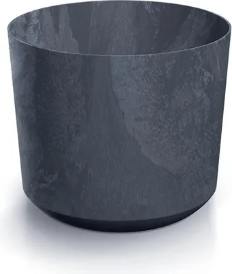 Produktbild von Blumentopf TUBOS BETON EFFECT anthrazit matt 17,8 cm