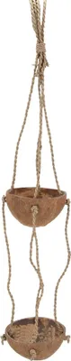 Produktbild von Blumenampel mit 2 Kokos Becher, ca. 75 cm