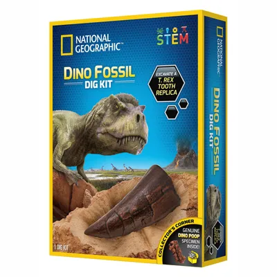Obrázok produktu pre Bandai National Geographic Vykopávková sada 3 dinosaurie skameneliny JM80568M