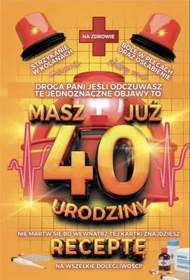 Produktbild von Geburtstagskarte mit Rezept 40
