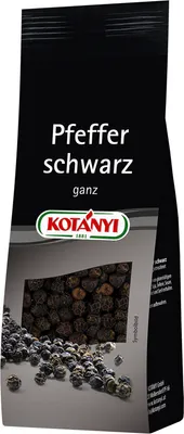 Obrázek produktu pro Kotanyi černý pepř celý sušený v nálevovém sáčku 50g