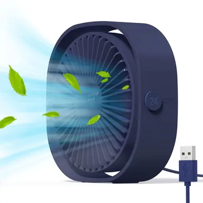Productafbeelding van USB-ventilator, draagbaar, stil, 3 snelheden, verstelbaar