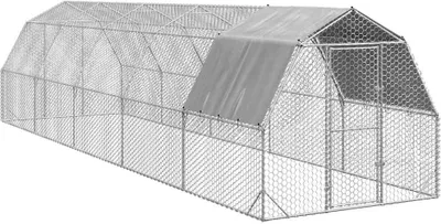 Obrázok produktu pre kurací výbeh so strechou 2,5x10x2,25 m pozinkovaná oceľ