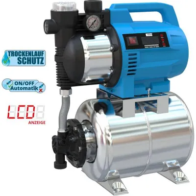 Produktbild von Güde Hauswasserwerk HWW 1400.3 VF Inox 4800 l/h, mit Trockenlaufschutz