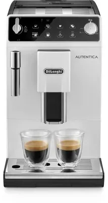Produktbild von De'Longhi Autentica ETAM 29.513.WB Kaffeevollautomat mit Cappuccino-Dampfdüse, 15 Bar, Weiß