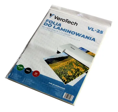 Zdjęcie produktu dla Zestaw folii do laminowania 25 x A4 i 25 x A3 80 mic. Verotech VL-25