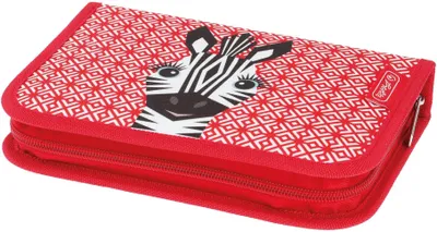 Produktbild von Herlitz 50038237, Weiches Federmäppchen, Polyester, Rot, Abbildung, Reißverschluss, Kind