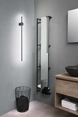 Obrázok produktu pre CLOCK LED nástenné svietidlo z hliníka 20W 3000K Perenz 97 cm čierna