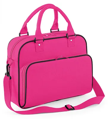 Produktbild von BagBase BG145 | Junior Dance Bag / 39 x 29 x 16 cm - Farbe: Fuchsia/Black - Größe: 39 x 29 x 16 cm