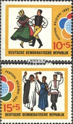 Produktbild von Briefmarken DDR 1962 Mi 905-906 (kompl.Ausgabe) postfrisch Weltfestspiele der Jugend (II)
