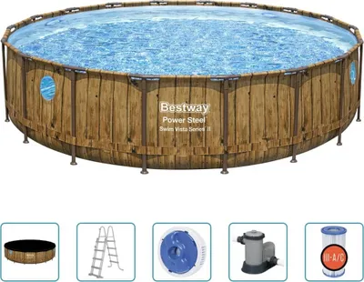 Produktbild von Bestway Power Steel Swimmingpool-Set 549x122 cm