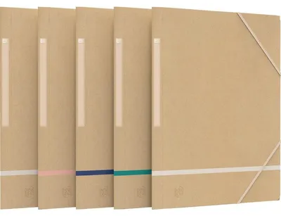 Zdjęcie produktu dla Oxford 400139841, Konwencjonalny folder na dokumenty, A4, Różne kolory, 200 ark., 450 g/m², Gumka recepturka