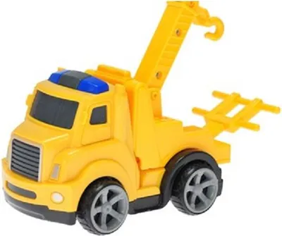 Obrázek produktu pro Auto nákladní 12cm na setrvačník 18m+Tahač žlutý