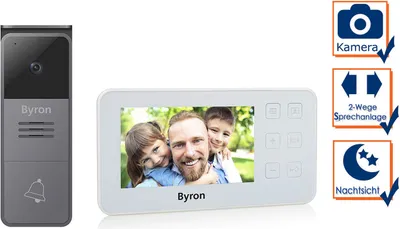Produktbild von Byron Video-Türsprechanlage DIC-25512 4,3 Zoll Display, kabelgebunden