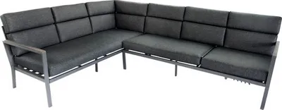 Produktbild von Loungeset Gartenmöbelset 9 -Sitzer bestehend aus: Dreisitzer-Sofa, Dreisitzer-Sofa, Tisch, Bank, Sessel, inkl. Auflagen Aluminium