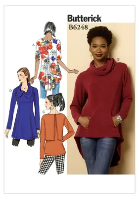 Produktbild von Schnittmuster Butterick B6248B5 Damenbluse 36-44