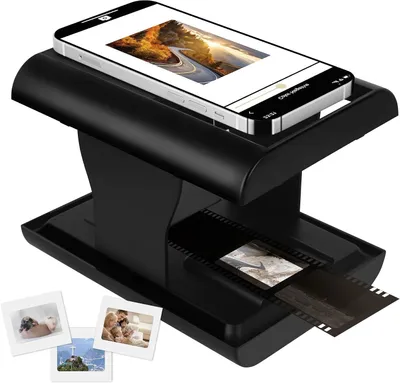 Productafbeelding van Diascanner - Filmscanner Negatieven - Oude Herinneringen Digitaliseren - Opvouwbaar Compact Design - 35 mm - Zwart