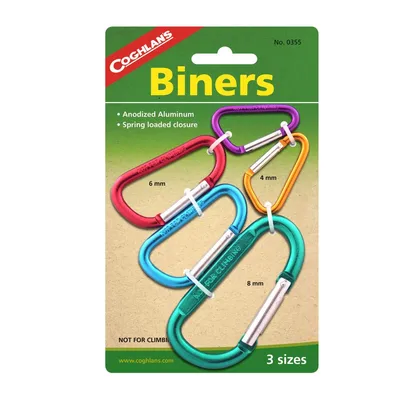 Produktbild von Coghlans Mini Karabiner 2 x 4, 2 x 6, 1 x 8 mm Set