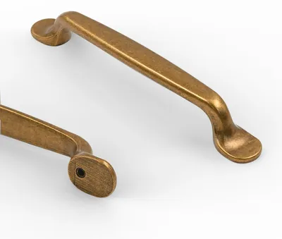 Obrázok produktu pre Solidchoice - 10 kusov starožitných mosadzných kľučiek na skrinku s rozmerom upevňovacej časti 128 mm