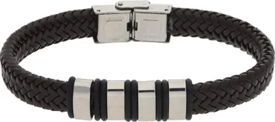 Produktbild von JuwelmaLux Armband Leder Edelstahl JL45-03-0028 22 cm