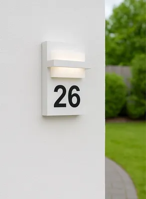 Produktbild von EGLO 98087, Wandbeleuchtung für den Außenbereich, Weiß, Aluminium, Kunststoff, IP44, Fassade, I