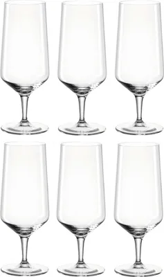Produktbild von LEONARDO 069541 Puccini Bierglas 410 ml, Teqton-Glas (6 Stück)