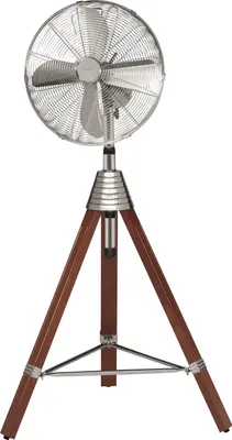 Produktbild von Standventilator, Holz, Höhe verstellbar, braun, H 136-146 cm