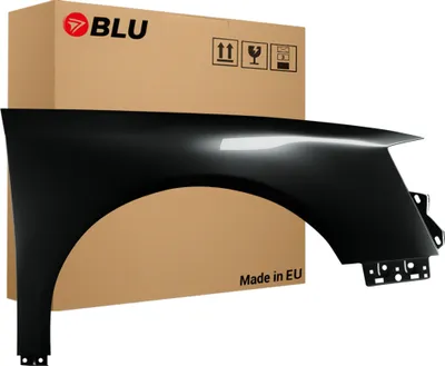 Zdjęcie produktu dla BLU Błotnik pasujący do VW Volkswagen Passat B6 L041 LO41 Prawy Czarny Schwarz | 2005-2010 | Przedni Przód | Lakierowany | Gotowy do montażu  | Stal