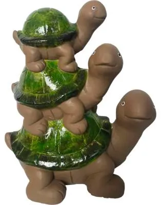 Produktbild von Dekofigur Lafiora Schildkröten Fiberglas 33,7 x 24,5 x 38,3 cm