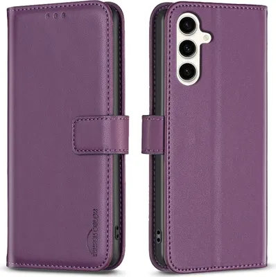 Produktbild von Samsung Galaxy S24 FE Hülle - BINFEN Klapphülle - Violett