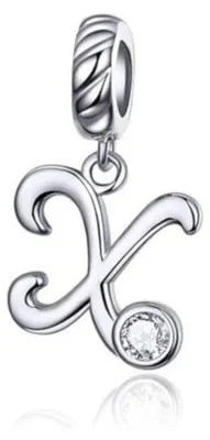 Produktbild von Silberner Charm-Anhänger Buchstabe X