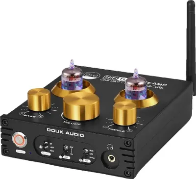 Obrázek produktu pro Elektronkový předzesilovač, Bluetooth 50, USB DAC, RCA výstup, 24 bitů/192 kHz, maximální výkon 160 mW