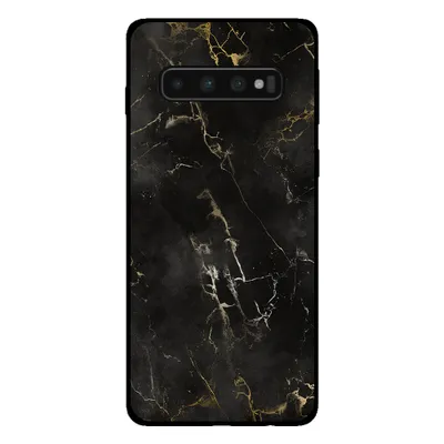 Produktbild von Smartphonica Telefon Fall für Samsung Galaxy S10 Plus mit Marmor Druck - TPU zurück Abdeckung Fall Marmor Design - Schwarz