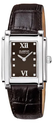 Produktbild von Dugena 7000257 Damen-Armbanduhr, Edelstahl-Gehäuse, Leder-Armband