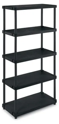Productafbeelding van Kunststof opbergkast met 5 planken, 40x80x173,8 cm
