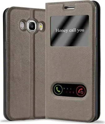 Produktbild von Cadorabo Schutzhülle für Samsung Galaxy J7 2016 Hülle in Braun Handyhülle Book Case Cover Etui