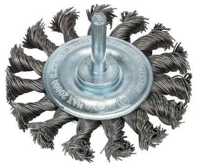 Produktbild von Scheibenbürste für Bohrmaschinen - Gezopfter Draht, 75 mm
