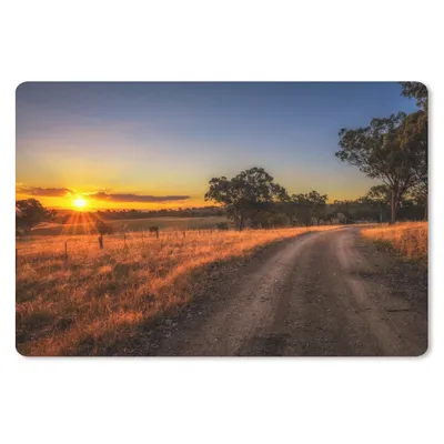 Produktbild von MuchoWow® Mauspad Mousepad Sonne - Gras - Baum - Natur 27x18 cm - Mousepads - Maus Mat - Pad - Mausunterlage - Büroartikel - Desk Matten