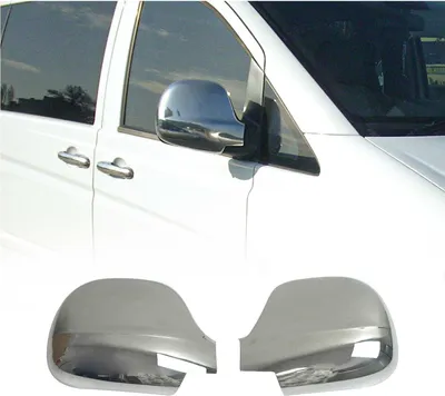 Immagine prodotto di Calotte specchietti Coprispecchietto per Mercedes Vito W639 2003-2010 acciaio inox argento